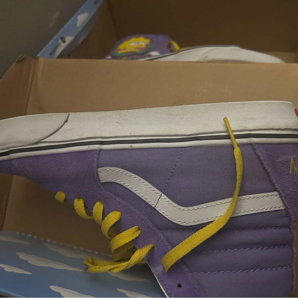 Vans Kids Sneakers in Purple and Yellow
